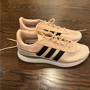 Adidas pink sneakers size 9 like new